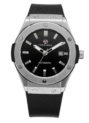 Наручний годинник forsining 8107 silver-black
