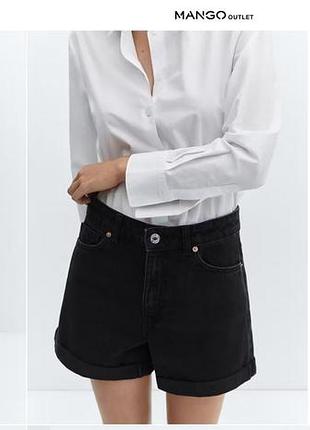Джинсовые шорты mom mng mango р. euro 42 на р. l-xl