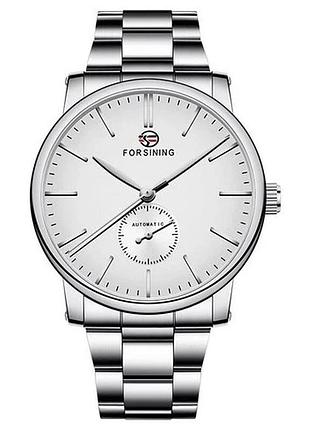 Наручний годинник forsining 8214 silver-white