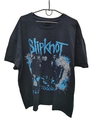 Оверсайз футболка slipknot рок мерч / бандана принт / розмір 3xl