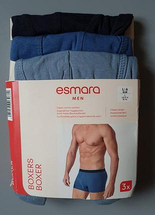 Чоловічі труси боксери ціна за набір 3 шт. livergy® лінійка esmara men®, l/6, xl/7, xxl/8