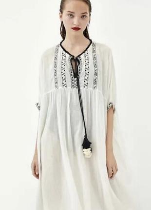 Zara пляжна сукня туніка