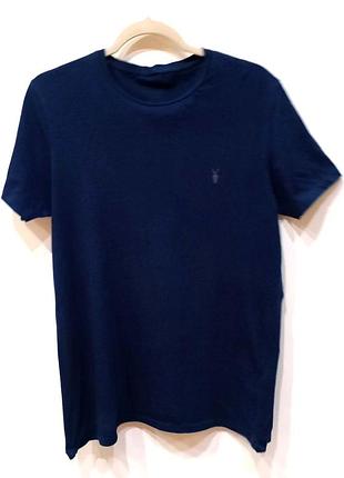 Футболка allsaints, синя, розмір m