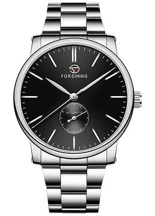 Наручний годинник forsining 8214 silver-black (1059-0094)
