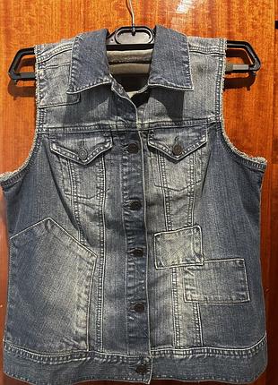 Вінтажний джинсовий жилет calvin klein jeans