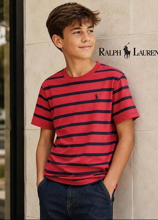 Полосатая стильная футболка polo ralph lauren