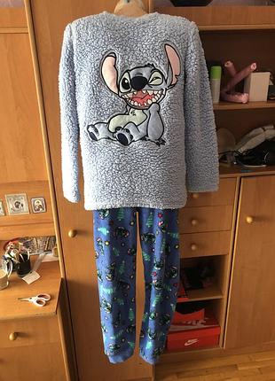 Пижама, комплект, 12-13 р 158 см. стич. disney,