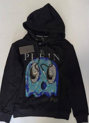 Худи philip plein черное