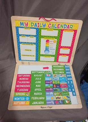 Магнитный дневной календарь melissa &amp; doug