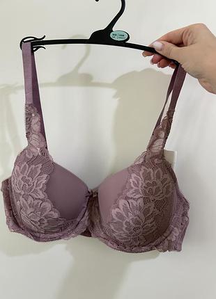 Новий мереживний бюстгальтер demi bra c&a на кісточках, розмір 85в / 100в