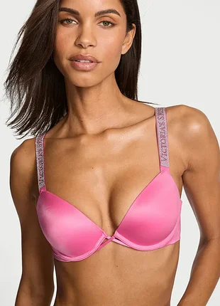 Бюстгальтер пуш ап с камушками victorias secret оригинал виктория секрет лифчик