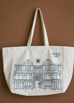 Коттоновая сумка-шоппер m&s