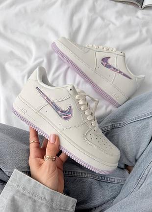 Женские кроссовки nike air force кожа