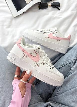 Женские кроссовки nike air force кожа