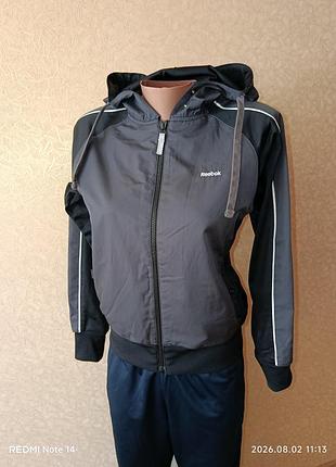 Жіноча куртка-бомбер reebok (вітровка), оригінал, розмір s (36)