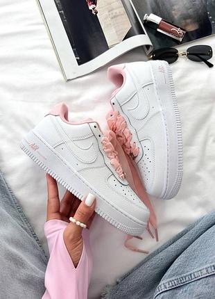 Женские кроссовки nike air force кожа