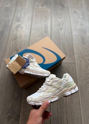 Asics gel-nyc beige white