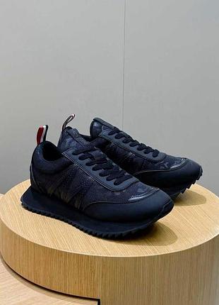 Мужские черные спортивные кроссовки moncler pacey на массивной подошве