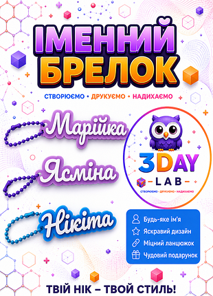 Именимый брелок с вашим именем