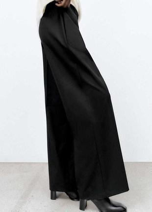 Брюки свободного кроя zara вискоза