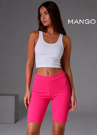 Новы горячее розовые шорты в рубчик mango s3