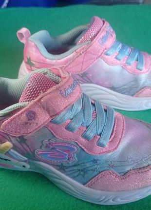 Кросівки на дівчинку skechers unicorn dreams 30 розмір