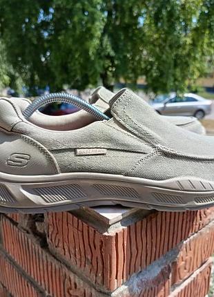 Мужские кроссовки мокасины слипоны skechers relaxed fit memory foam (размер 46 / 30 см) оригинал