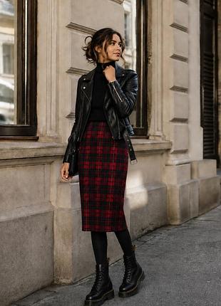 Юбка женская в клетку zara