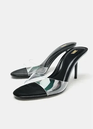 Босоножки черные zara 39 размер