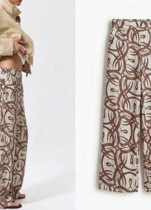 Женские брюки брюки брюки вискоза коллаборация бренда h&amp;m с британским дизайнером marvelard allan