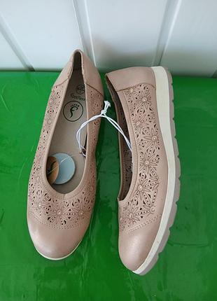 Туфлі (балетки) з екошкіри footflexx