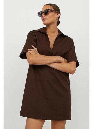 Бавовняна сукня сорочка поло h&m