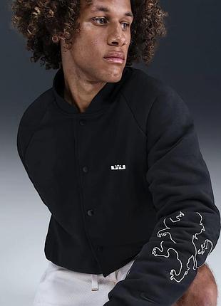 Бомбер чоловічий nike lj tf field si black hv3498-010