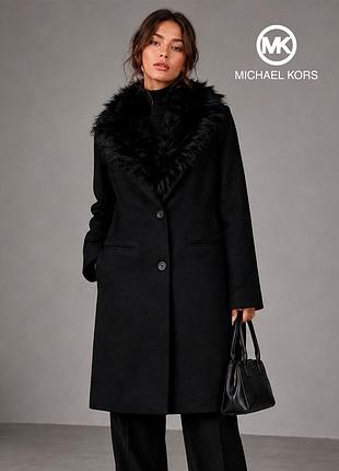 Нове чорне оригінальне пальто 80% вовна michael kors