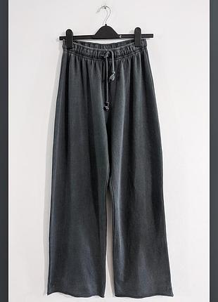 Брюки спортивные вареные широкие zara