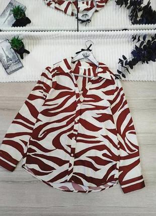 Оверсайз сорочка блузка h&amp;m p м