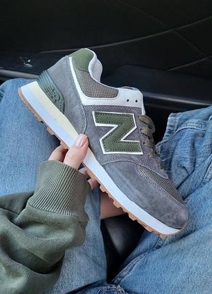 New balance 574 темно-сірий