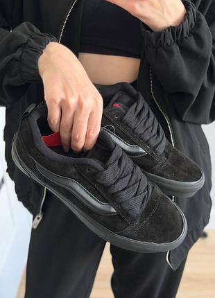 Vans knu skool total black 3