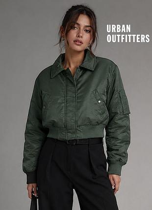 Нова зелена укорочена куртка оверсайз бомбер urban outfitters s