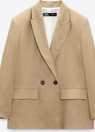 Лляний блейзер від zara