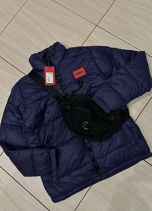 Куртка hugo big logo casual з етикетками новий хюго голотип на спині