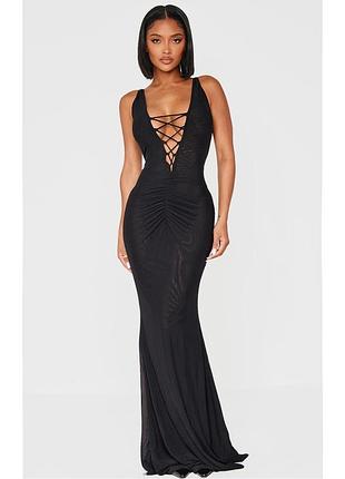 Распродажа платье prettylittlething со шнуровкой на груди