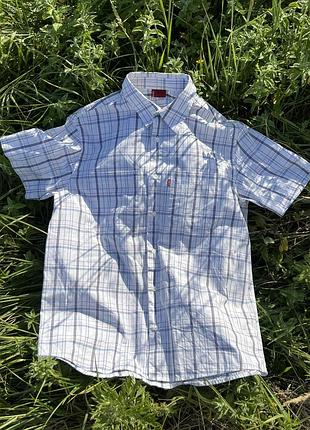 Levi’s strauss «red tab» plaid short sleeve shirt