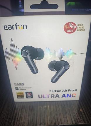 Бездротові навушники earfun air pro 4 вирізняються активним шумопоглинанням (anc) до 50 дб та підтримкою високоякісного кодека ldac.
