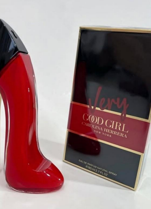Жіночі парфуми very carolina herrera good girl 80 мл парфум туфелька червона красная кароліна еррера вері гуд герл парфюм женский каролина ерера вери