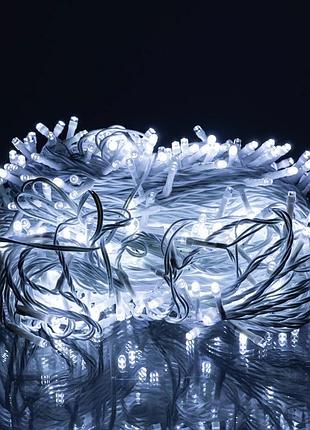 Гірлянда різдвяна фея вулична 50 м 500 led білий провід білий cf500l50mww