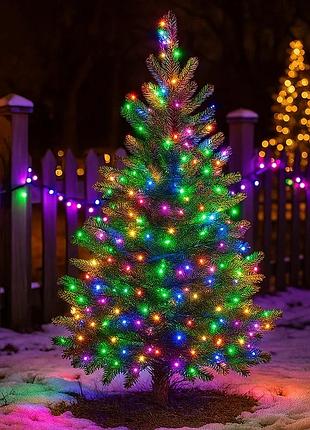 Гірлянда нитка вулична 30 (м) 300 led чорний провід мультиколор cf300l30mbml