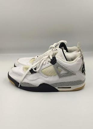 Мужские кроссовки nike air jordan 4 retro og "white cement" размер 45