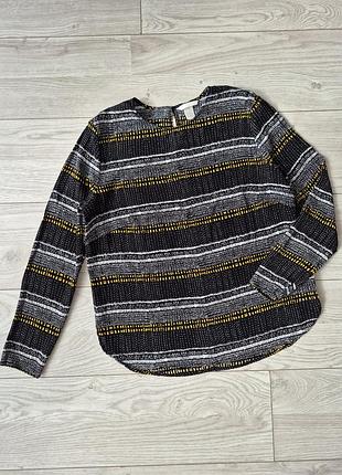 Блуза у смужку h&m віскоза