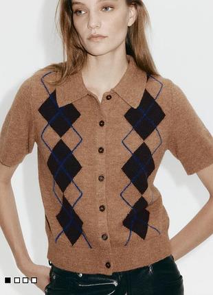 Светр кардиган з коротким рукавом h&m